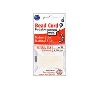 Beadalon Griffin 100% Silk Bead Cord Sz8 2M White
