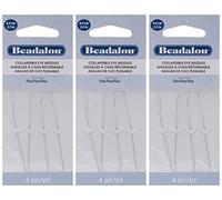 Beadalon Lot de 3 aiguilles à chas pliables 6,3 cm