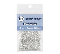 Beadalon Perles à écraser 2 mm argenté
