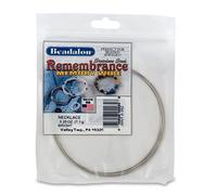 Beadalon Remembrance Fil à mémoire de forme rond en acier inoxydable pour collier, brillant, 7,1 g, environ 9 bobines