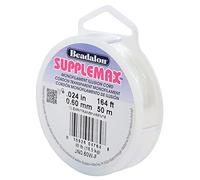 Beadalon Cordon de nylon Supplemax 0,60 mm pour perles 50 m Transparent