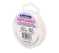 Beadalon SuppleMax Illusion Cordon de perles 0,40 mm Monofilament transparent 100 m