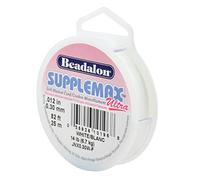 Beadalon Matériau en nylon Supplemax Ultra 0,30 mm 25 m Blanc