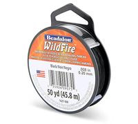 Beadalon Wildfire .008-Bobine de 50 m Noir