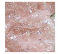Beaded Sequin Stripe Wedding Dress, Sewing Fabric, 15 Colors, Pink, Green, Grey, Red, White(Color6)