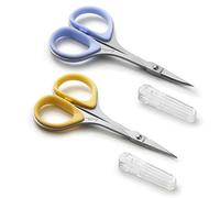 Beaditive couture et broderie ciseaux set (2 pc.) courbe, sharp, conception inoxydable-acier | conseils de précision, ergonomique poignée en caoutchouc grip | petit, compact bricolage utilisation