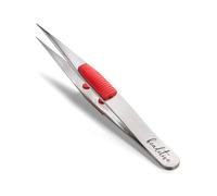 Beaditive pince à épiler robuste de haute précision - Coussin inclus - Pince à épiler de 11,9 cm pour couture, perles et loisirs créatifs - Pointes fines non dentelées - Aiguille en nez