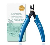 Beaditive Pince à sertir pour perles et tubes de 2 mm et 3 mm | 12,7 cm (Lac bleu)
