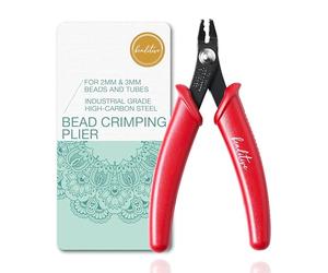 Beaditive Pince À Sertir Pour Perles Et Tubes De 2 Mm Et 3 Mm | 5 Pouces |Rouge|