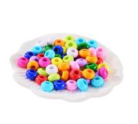 Beads For Bracelets -20 Pieces Round Large Hole Acrylic Phone Strap Spacers