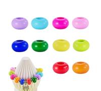 Beads for Jewellery Making, 20 Piece Large Hole Round Acrylic Spacer Beads