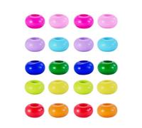Beads For Jewelry Making 20 Pieces Round Large Hole Acrylic Pendant Spacer