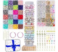 Beads Kit For Bracelet And Necklace Making-24 Colors 6mm Polymer Clay Heishi Beads-Handmade Costume Jewellery-Beads,Letters & Accessories