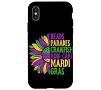 Beads Parades Cake King Cake Mardi Gras Coque pour iPhone X/XS