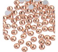 Beadsland 1440 PCS strass à dos plat pierres précieuses rondes pour Nail Art et Craft Glue Fix, Champagne (SS16(3.8-4.0mm))