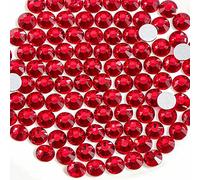 Beadsland 1440 PCS strass à dos plat pierres précieuses rondes pour Nail Art et Craft Glue Fix, Le Siam (SS20(4.6-4.8mm))