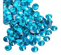 BEADSLAND Hotfix Strass,1440pcs Dos Plat Cristal Strass Artisanat vêtements Bricolage décoration,Indicolite Blu,SS20,4.6-4.8mm