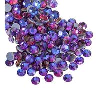 BEADSLAND Hotfix Strass,1440pcs Dos Plat Cristal Strass Artisanat vêtements Bricolage décoration,Velours violet,SS20,4.6-4.8mm