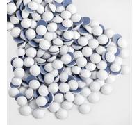 Beadsland Hotfix Strass,2880pcs blanc plat cristal strass artisanat vêtements bricolage décorations,Blanc Craie,SS6,1.9-2.1mm