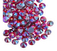 BEADSLAND Hotfix Strass, 2880pcs Dos Plat Cristal Strass Artisanat vêtements Bricolage décoration, Lumière Siam, SS6, 1.9-2.1mm