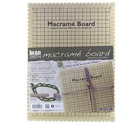 Beadsmith Grande planche à macramé avec instructions (français non garanti), 25,4 x 35,6 cm