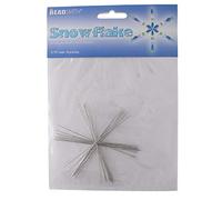Beadsmith Lot en fil métal forme Flocon de neige - Fun Craft perles projet 3 3/10,2 cm