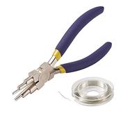 Beadthoven ébrancheuse 6 en 1 de plusieurs tailles avec fil de cuivre de 0,3 mm pour former des anneaux de serrage antidérapants et confortables pour boucles et anneaux de jonction de 3 à 10 mm