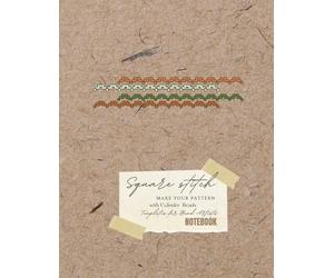 Beadwork Design Notebook: Square Stitch with Cylinder Beads Graph Paper - Handcrafted Layout for Bead Artists and Jewelry Designers