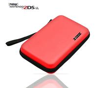 BEADY New Nintendo Neuf 2DS XL/Neuf 2DS LL/3DS/Neuf 3DS/DSi/DSLite Cas Housse Case,Etui Rigide en EVA Housse de Protection Housse étui de Transport Anti-Chocs Rouge
