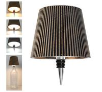 Beaeet lampe bouteille LED Portable Bronze, rechargeable USB-C, sans fil, IP54, 3 températures réglables, pour bouteille en verre, table, balcon, terrasse, camping, fête