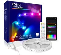 Beaeet Ruban LED 10m, Bande LED 5050 RGBIC pour LED Chambre, avec Télécommande 40 Touches et Contrôle via APP Bluetooth, Idéal pour Noël, Mariage, Fête et Chambre (10m*1)
