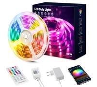Beaeet Ruban LED 15m, Bande LED 5050 RGB pour LED Chambre, avec Télécommande 40 Touches et Contrôle via APP Bluetooth, Idéal pour Noël, Mariage, Fête et Chambre (15m*1)