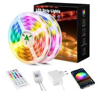Beaeet Ruban LED 30m, Bande LED 5050 RGB pour LED Chambre, avec Télécommande 40 Touches et Contrôle via APP Bluetooth, Idéal pour Noël, Mariage, Fête et Chambre (15m*2)