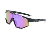 Beafaeur Lunettes Cyclisme Légères Ado Lunettes Soleil Polarisées pour Sport, Cyclisme,Tennis, Rugby, Course à Pied, Sports Plein Air, Protction UV400, pour Enfant garçon/fille de 5 à 16 Ans (noir)