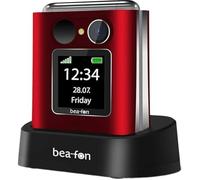 Beafon, Silverline Fold10 Téléphone portable à rabat, bouton d'appel d'urgence, écran intérieur couleur XL 5,58 cm, écran extérieur