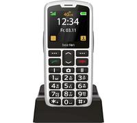 Beafon, SL260 LTE 4G Silverline Téléphone portable à touches pour personnes âgées avec bouton d'appel d'urgence SOS, compatible avec les appareils auditifs, M4/T4, signal lumineux, écran 2,2" (5,58")
