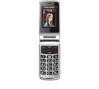 Beafon, SL645 Silverline Téléphone portable à rabat pour personnes âgées avec bouton d'appel d'urgence SOS, écran intérieur XXL 2,8" (7,11 cm), écran couleur extérieur XXL 1,77", appareil photo 3,0 MP
