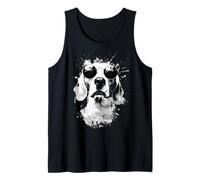 Beagle avec Lunettes de Soleil Motif Chien Blanc Débardeur