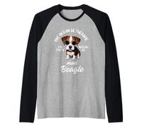 Beagle Cadeau Humour Chien Beagle Femme Homme Manche Raglan