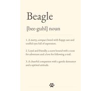 Beagle: Dog Breed Dictionary Definition Notebook: A Cheerful Ruled Writing Journal for Beagle Lovers (6 x 9)