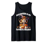 Beagle Dog Graphic for Mom Halloween is My Favorite Holiday Débardeur