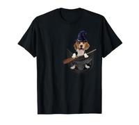 Beagle Dog in The Pocket Witch Hat Halloween T-Shirt