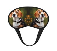 Beagle Dog Print Masque de sommeil réglable pour dormir, confortable, sans pression et respirant