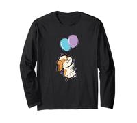 Beagle Dog se Suspend sur Un Ballon Manche Longue