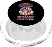 Beagle Dog This America We Love Dogs 4th of July PopSockets PopGrip pour MagSafe