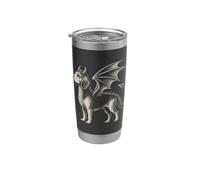 Beagle Dressed as a Dragon Costume amusant pour chien Gobelet isotherme en acier inoxydable double paroi