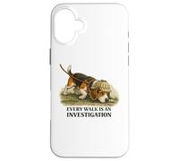 Beagle Every Walk est Une enquête drôle pour Les Amoureux des Chiens Coque pour iPhone 16 Plus