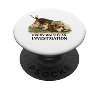 Beagle Every Walk est Une enquête drôle pour Les Amoureux des Chiens PopSockets PopGrip Adhésif