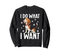 Beagle I Do What I Want Adorable Chien Beagle Sweatshirt