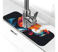 Beagle in the Style - Joli tapis de séchage super absorbant pour évier de cuisine, salle de bain, café, bar, cadeau décoratif (38,1 x 14 cm)